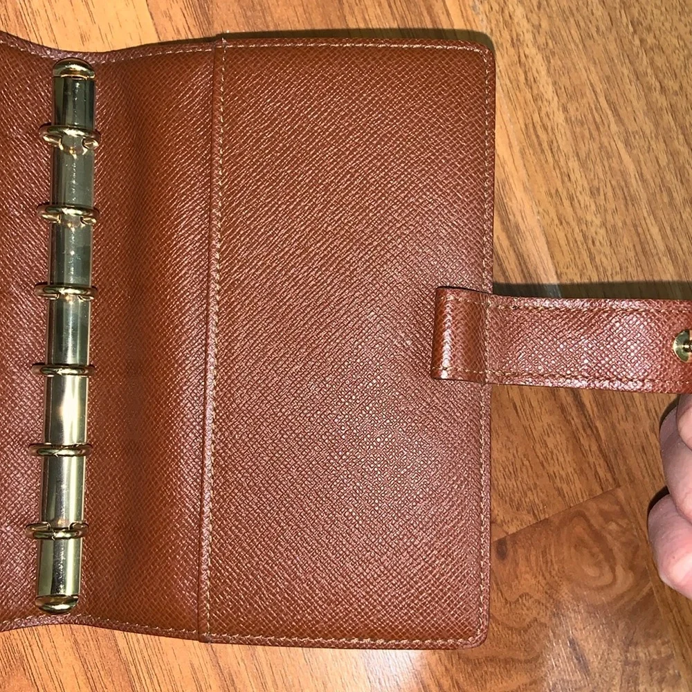 Authentic Louis Vuitton Small Ring Agenda Cover